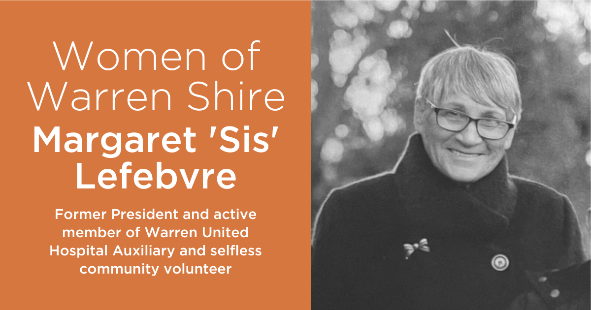 Women of Warren Shire - Margaret 'Sis' Lefebvre - Post Image